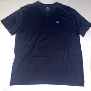 Size 9 4XL Blue Lacoste V Neck T